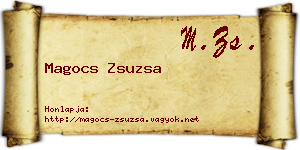 Magocs Zsuzsa névjegykártya